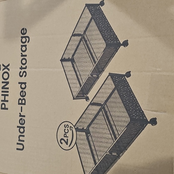 Other - Nwt 2 Black Under-Bed Storage Organizer Set